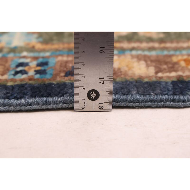 ECARPETGALLERY Hand-knotted Modern Oushak Navy Wool Rug - 8'3 x 9'11