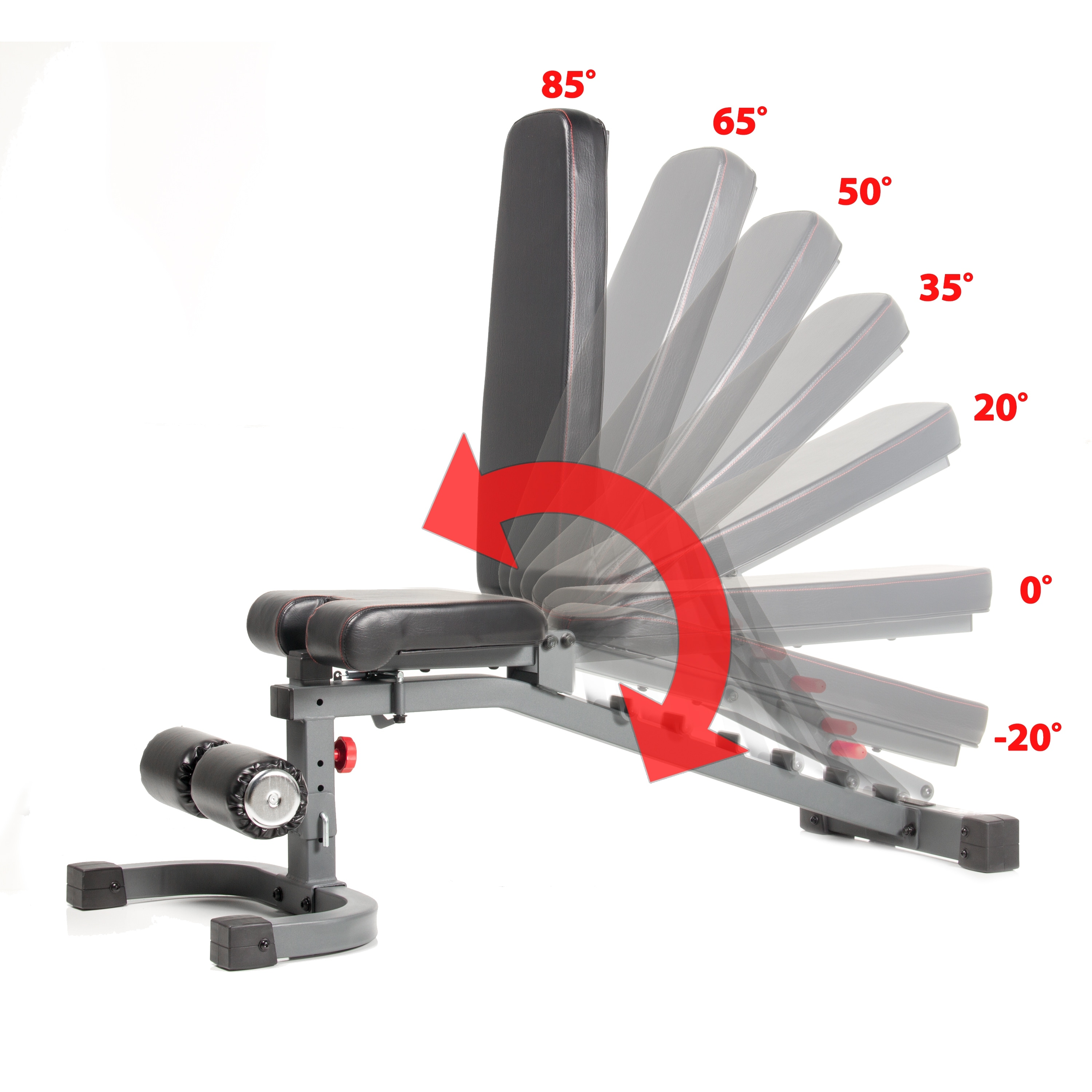 XMark XM-9023 Commercial FID Flat Incline Decline Weight Bench