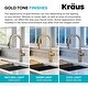 preview thumbnail 67 of 154, Kraus 2-Function 1-Handle 1-Hole Pulldown Sprayer Brass Kitchen Faucet