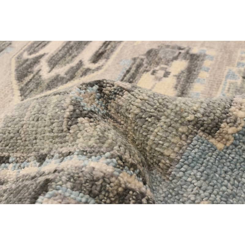 ECARPETGALLERY Hand-knotted Jules Serapi Grey Wool Rug - 8'0 x 9'10