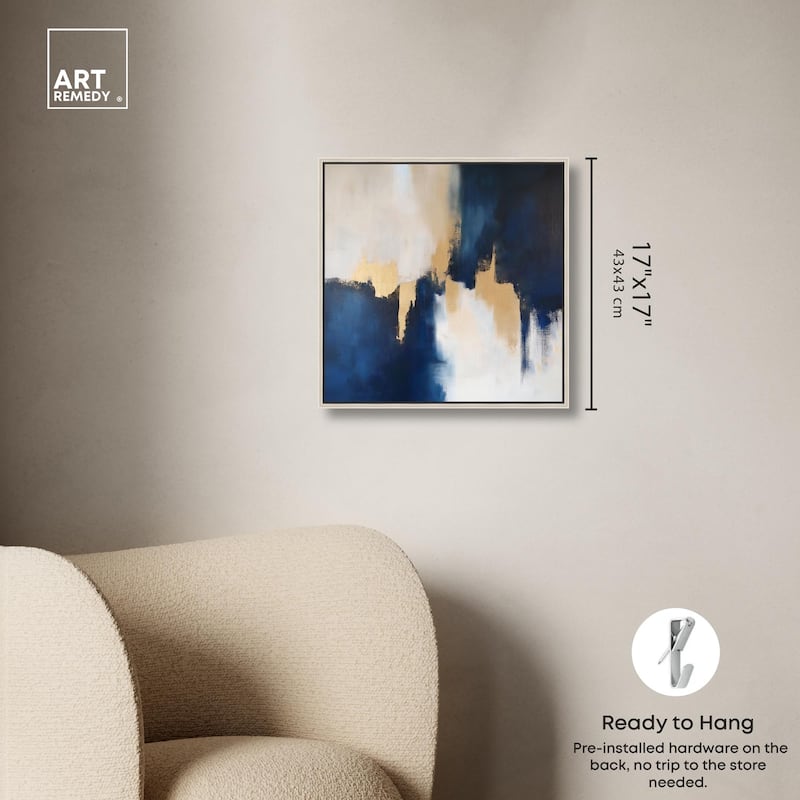 Indigo Aurelian Canvas by Art Remedy