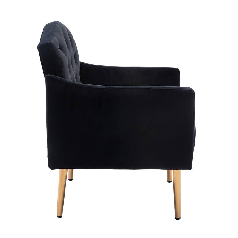 Tufted Decorative Fabric Armchair