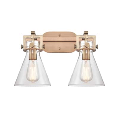 Innovations Lighting 411-2W-12-17 Cone Vanity Cone 2 Light 17" Wide