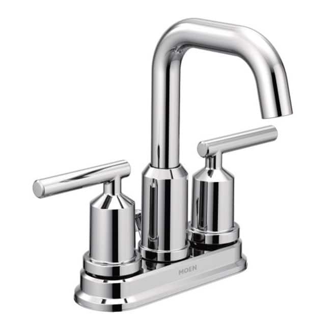 Moen Gibson Double Handle Centerset Bathroom Faucet with Duralast