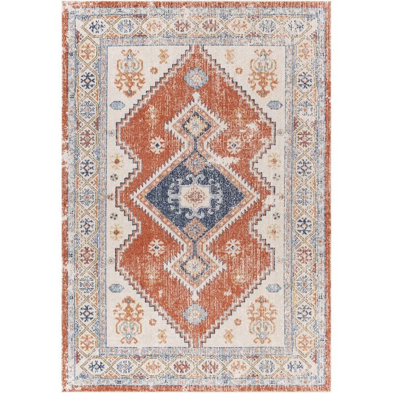 Livabliss Huntington Beach Bohemian Tribal Indoor / OutdoorArea Rug
