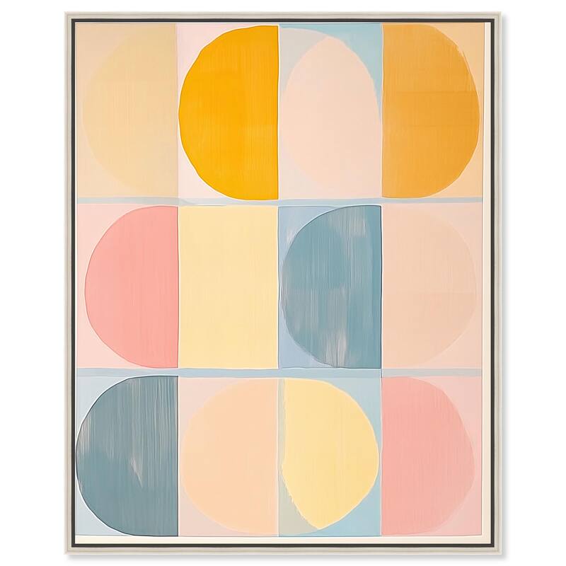 Variations on a Theme Canvas by Art Remedy - Silver - 16" x 20"