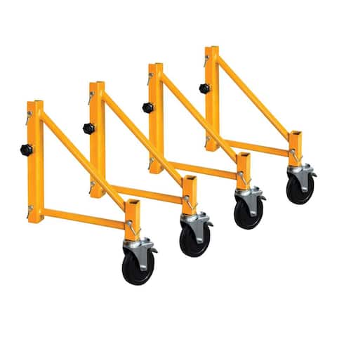 Stacker S-IOS0 14 In Baker Style Scaffolding Outriggers with Casters (4 Pack) - 7.65