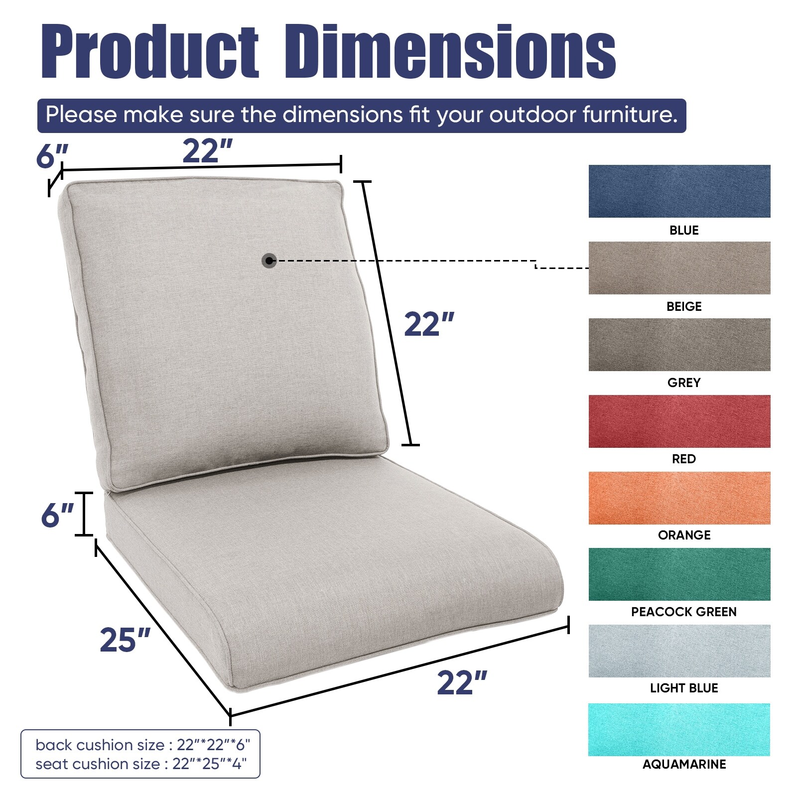 25 x 20 outdoor cushions shop