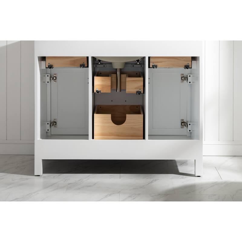 Valentino 42" Single Vanity in White