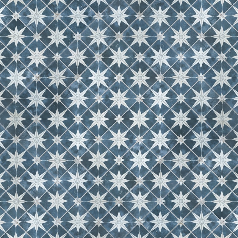 Merola Tile Harmonia Kings Star Sky 13" x 13" Ceramic Floor and Wall Tile