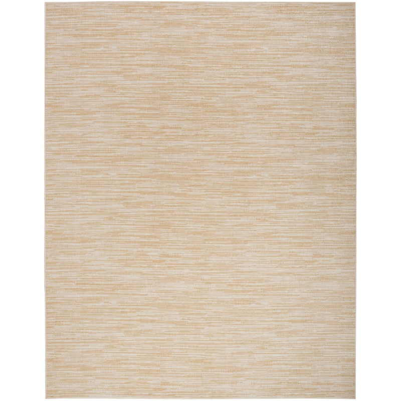 Nourison Modern Solid Indoor/Outdoor Area Rug - 10' x 14' - Ivory/Gold