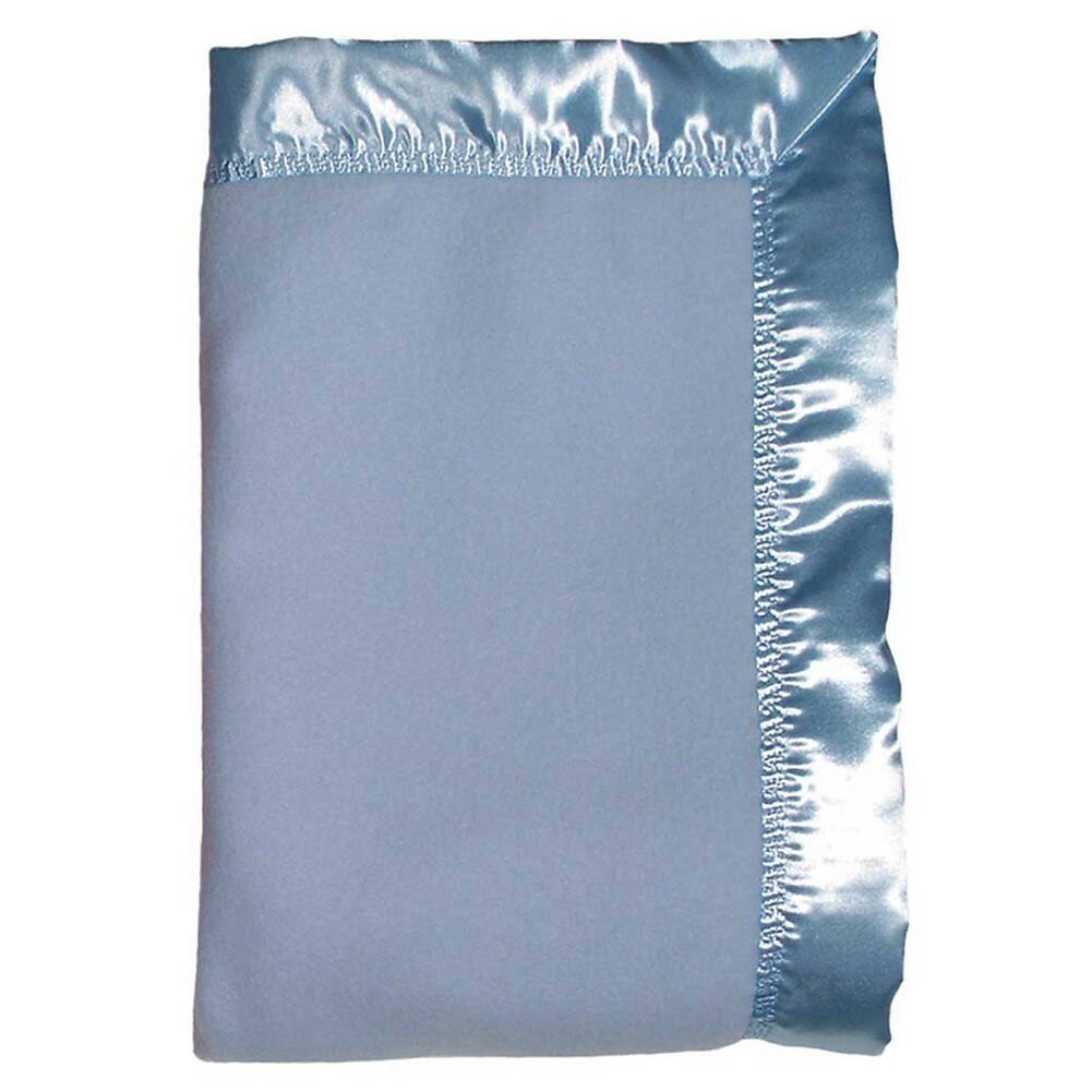 Shop Raindrops Baby Boys Fleece Crib Blanket Blue 36 X 52