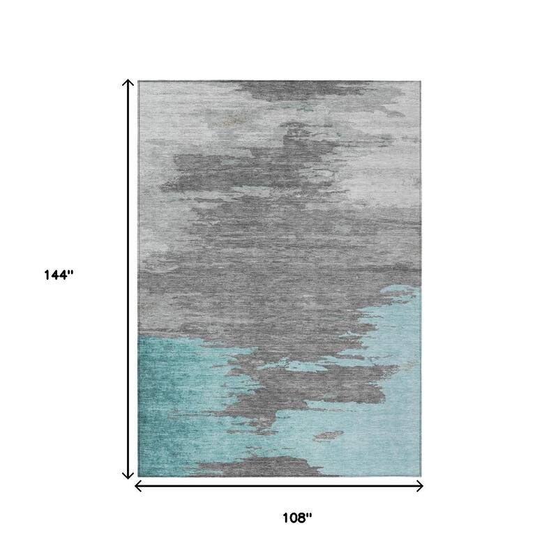 HomeRoots Abstract Transitional Rectangle Outdoor Rug