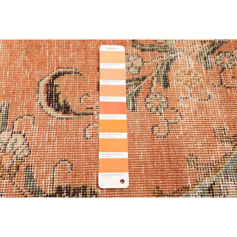 ECARPETGALLERY Hand-knotted Antalya Vintage Copper Wool Rug - 7'2 x 10'2