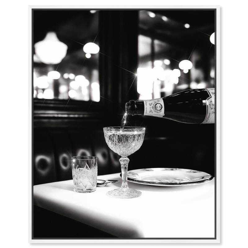 Sparkling in Monochrome II Canvas by Art Remedy - 16" x 20" - White