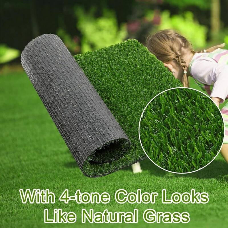 Premium Artificial Turf w/Durable Rubber Backing