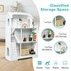 preview thumbnail 6 of 7, Gymax 3-Tier Wooden Dollhouse Bookcase Children's Bookshelf in Kid's