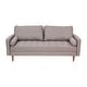 preview thumbnail 10 of 9, Compact Upholstered Tufted Sofa with Wooden Legs