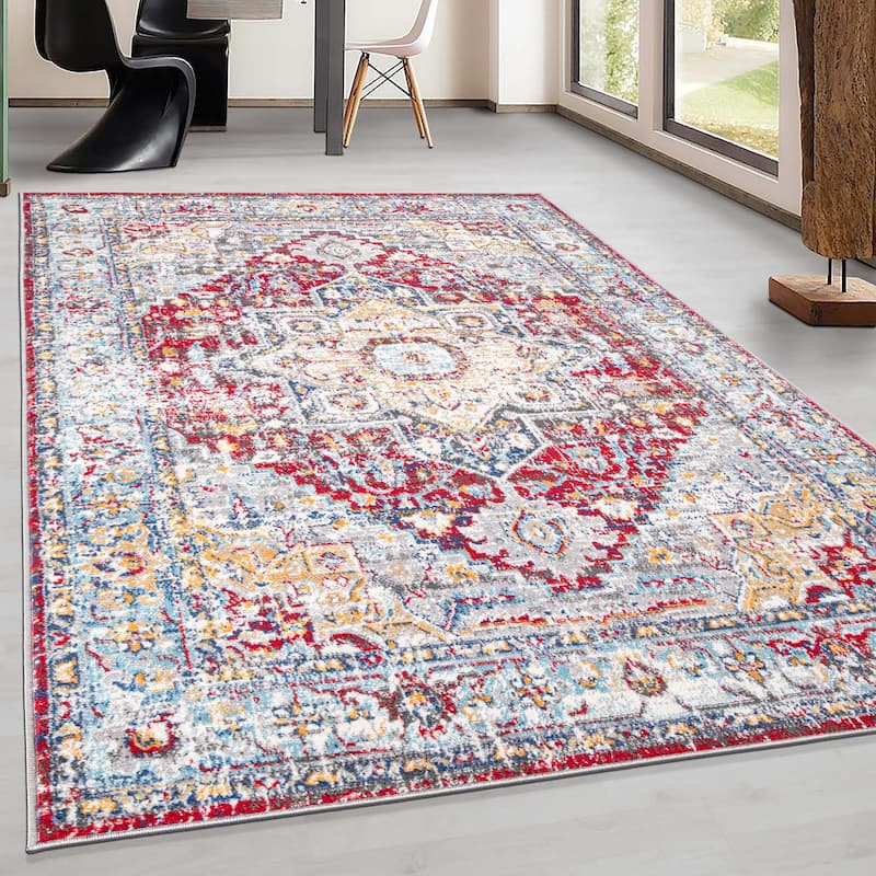 World Rug Gallery Bohemian Traditional Area Rug