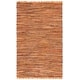 preview thumbnail 74 of 82, SAFAVIEH Handmade Rag Rug Bookem Casual Stripe Cotton Rug with Fringe 4' x 6' - Gold/Multi - Rectangle