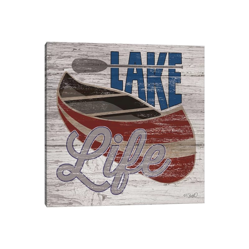 iCanvas "Lafe Life Canoe" by Kate Sherrill Canvas Print