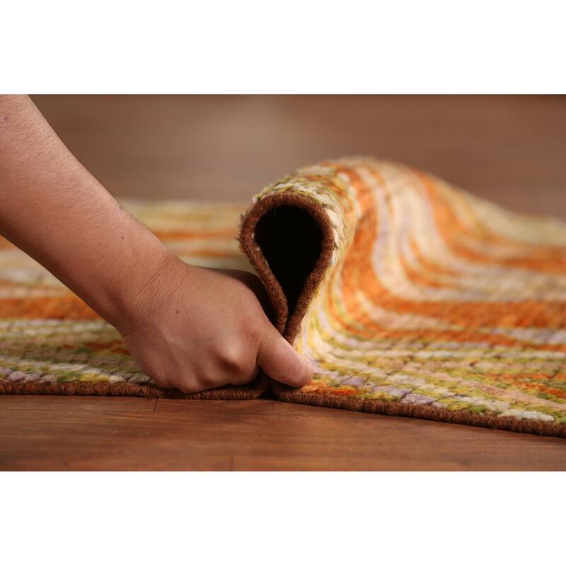 Geometric Moroccan Oriental Runner Rug Bedroom Handmade Wool Carpet - 2'10" x 9'7"