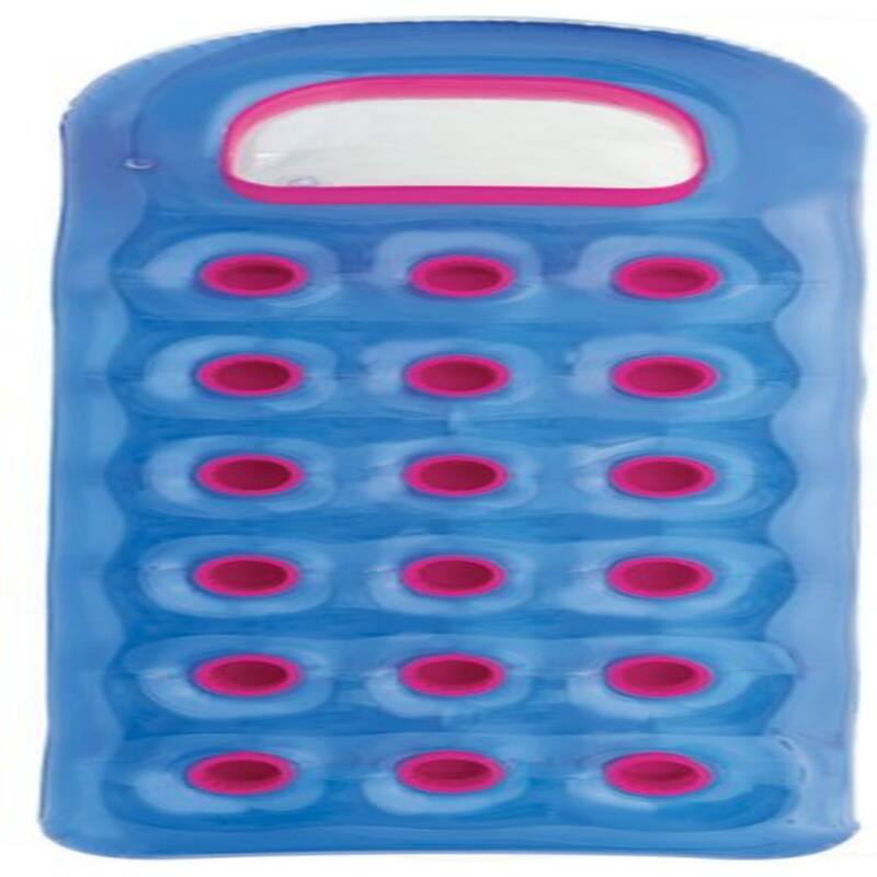 Intex 18 Pocket Swimming Pool Beach Lounge Floating Raft 2 with Pillow (6 Pack) - 2.2