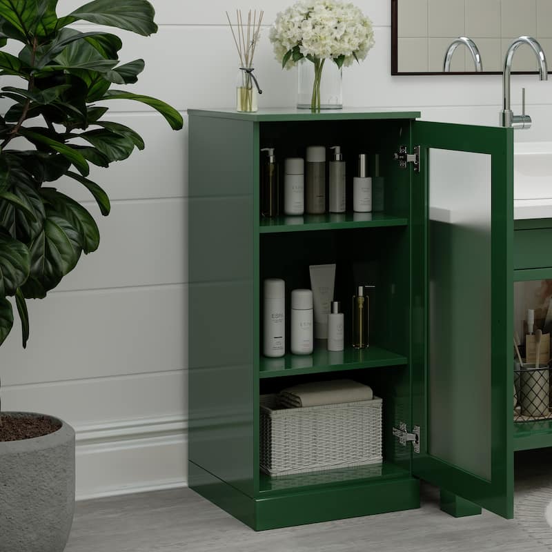100% Solid Wood 16.5" Bathroom Cabinet with Optional Doors by Palace Imports