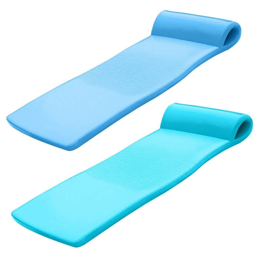 2 Pack Foam Pool Float Lounger for Adults 70'' x 26'' Pool Floating  Mattress Large Swimming Pool Raft 1.6'' Thick Floating Water Mat Bed Water  Lounge for Beach Lake Pools Accessories 