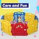 preview thumbnail 5 of 3, Baby Playpen 8 Panel Kids Safety Play Center Yard Home Indoor Fence - Multicolor - 7'9" x 10'10"