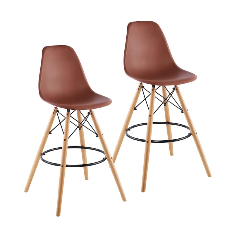 Porthos Home Alonso Indoor/Ourdoor Bar Stools (Set of 2) - Brown