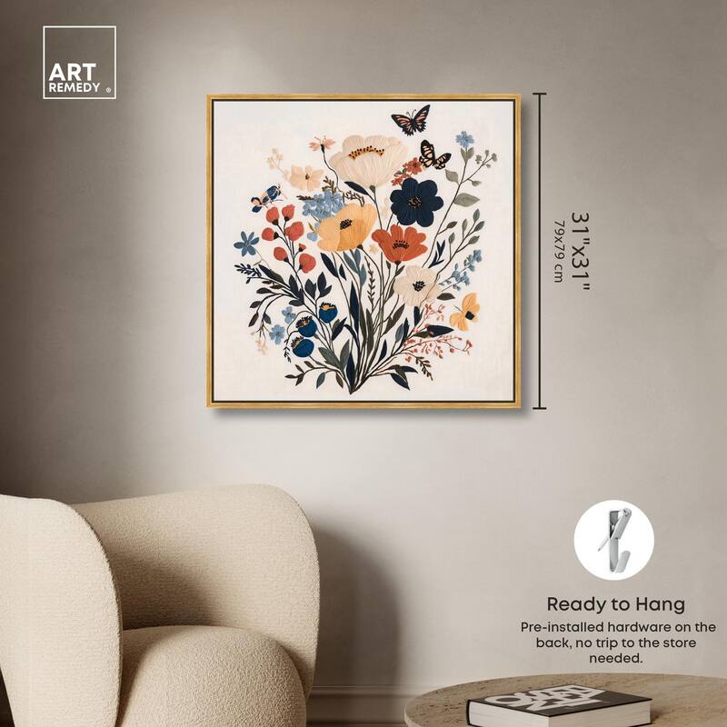 Garden of Threads I Canvas by Art Remedy