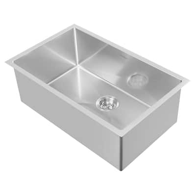 Whitehaus Collection Noah Plus Stainless Steel Undermount Kitchen Sink
