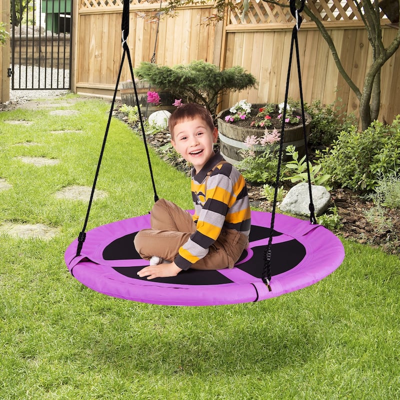 Goplus 40" Flying Saucer Tree Swing Indoor Outdoor Play Set Kids - See Details