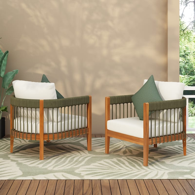 Christopher Knight Home - Jayson Acacia Wood Outdoor Club Chair