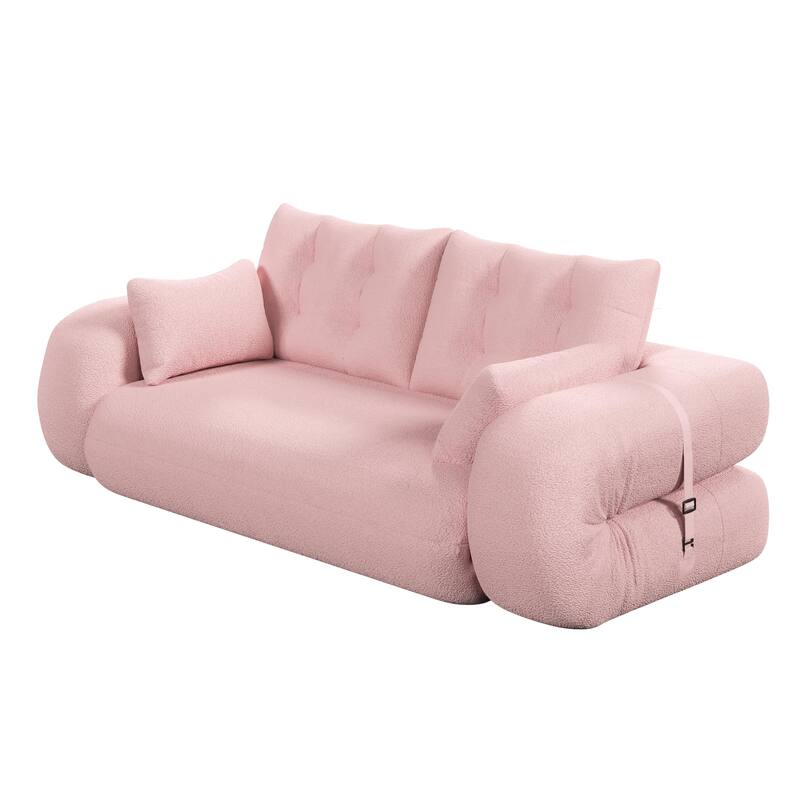 78.7″ Teddy 3-Seater Modular Sleeper Sofa with Convertible Lounge Design