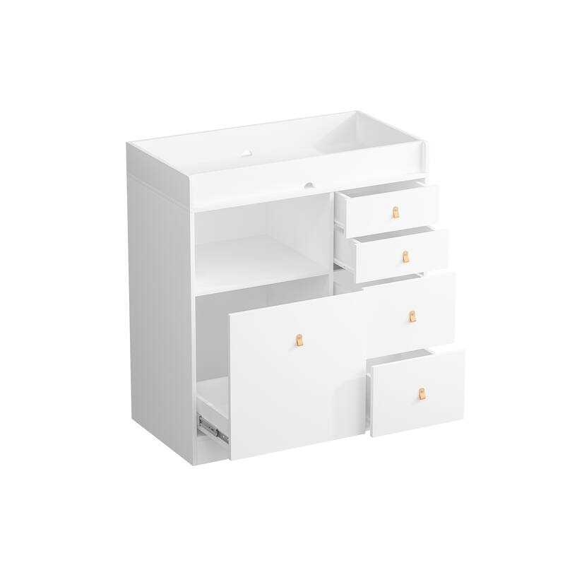 Modern Wooden Changing Dresser - Durable Construction, Baby Dresser