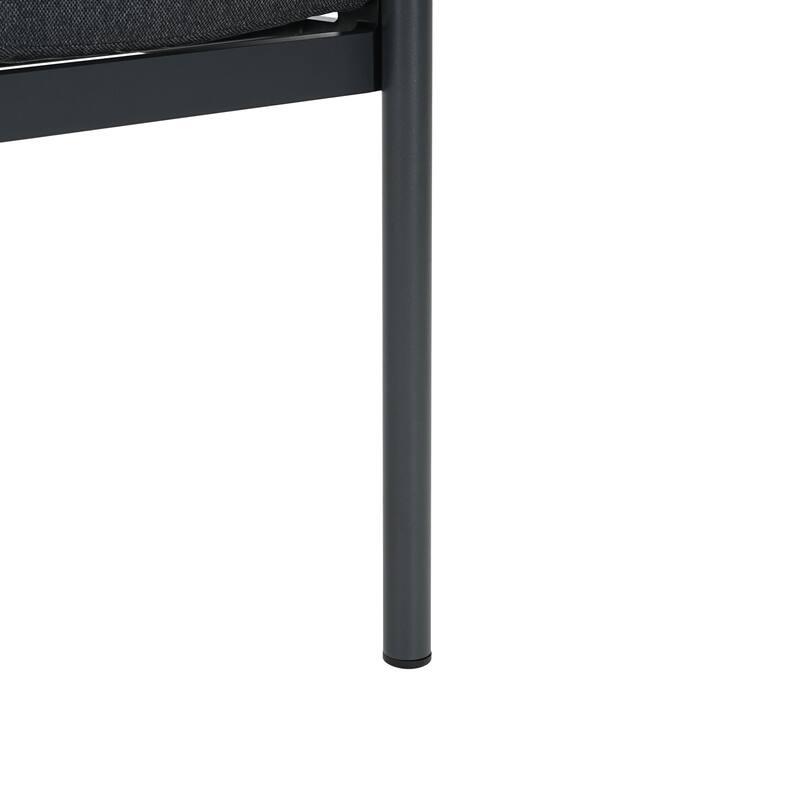 Christopher Knight Home - Outdoor Aluminum Dining Chair Set with Modern Grey Cushions