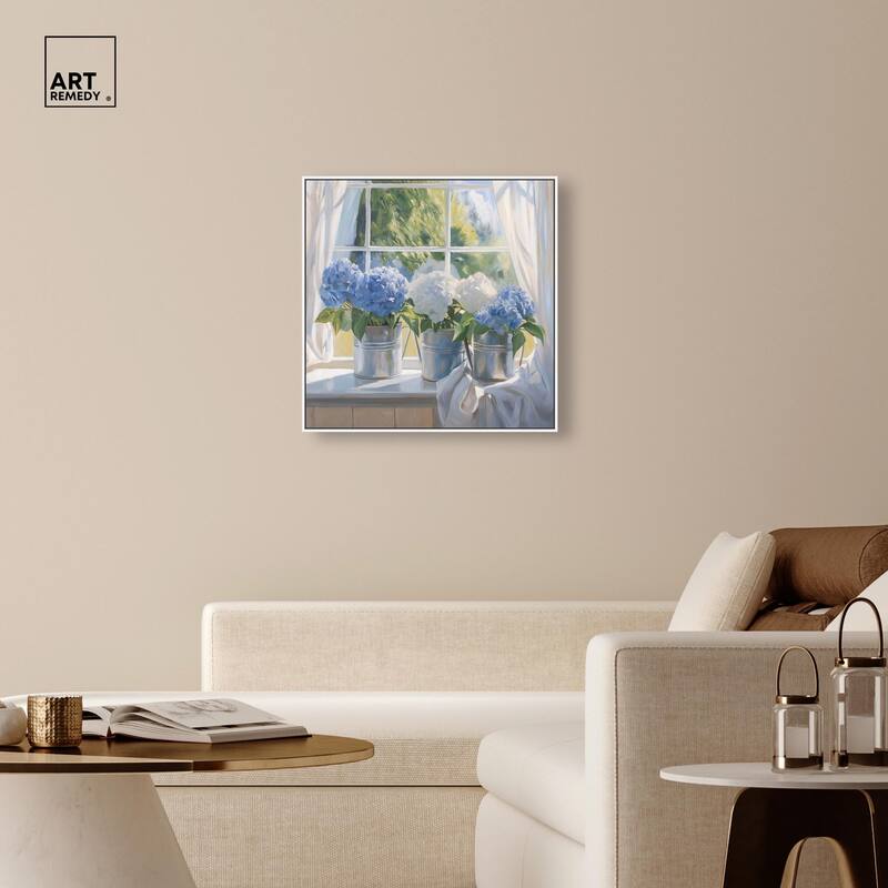 Window Bloom Canvas by Art Remedy