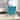 Porch & Den Lyric Turquoise Velvet Swoop Arm Accent Chai r