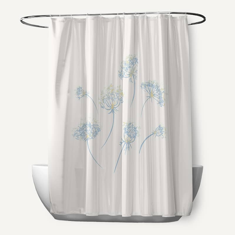 Just Dandy Shower Curtain - Light Blue
