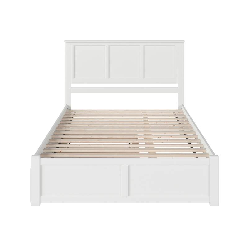 AFI Madison Platform Bed with Footboard & Twin XL Trundle
