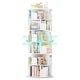 preview thumbnail 39 of 102, 4/5/6 Tiers Round Rotating Bookcase, Revolving Floor Standing Bookshelf Corner Organizer Display