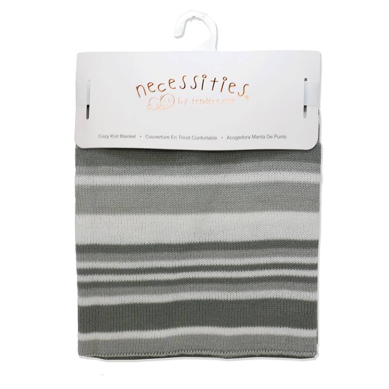 Striped Knit Baby Blanket - N/A