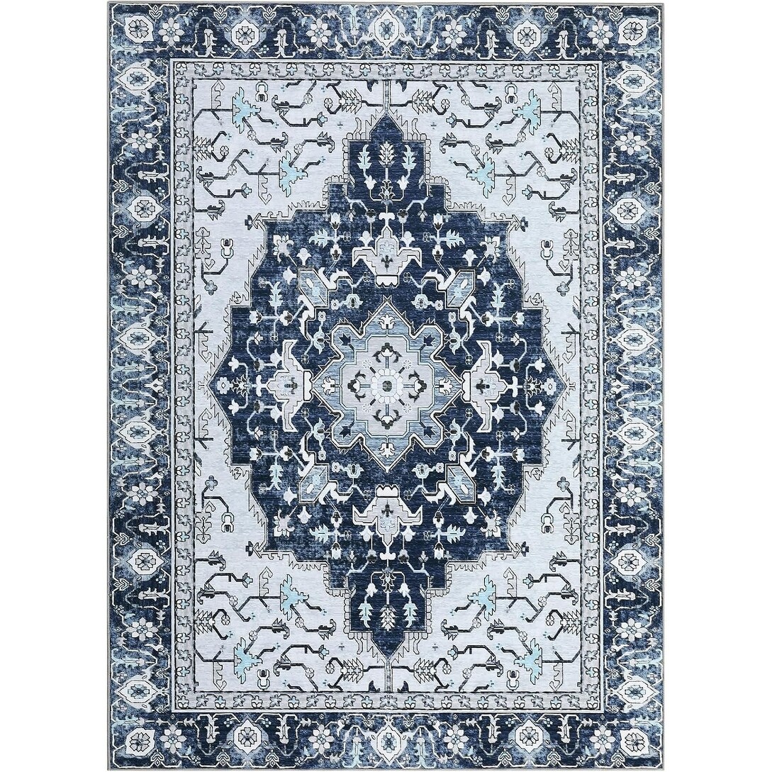 【未使用品】 Rug, Area Vintage Washable GIMMYFIVE Print Foldable Soft 菓子