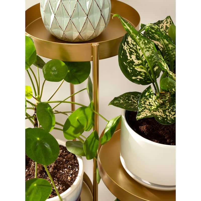 Kate and Laurel Finn Metal Multi Level Plant Stand