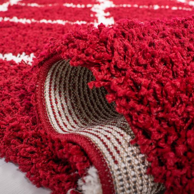 SAFAVIEH Dallas Shag Giusy Trellis 1.5-inch Thick Rug