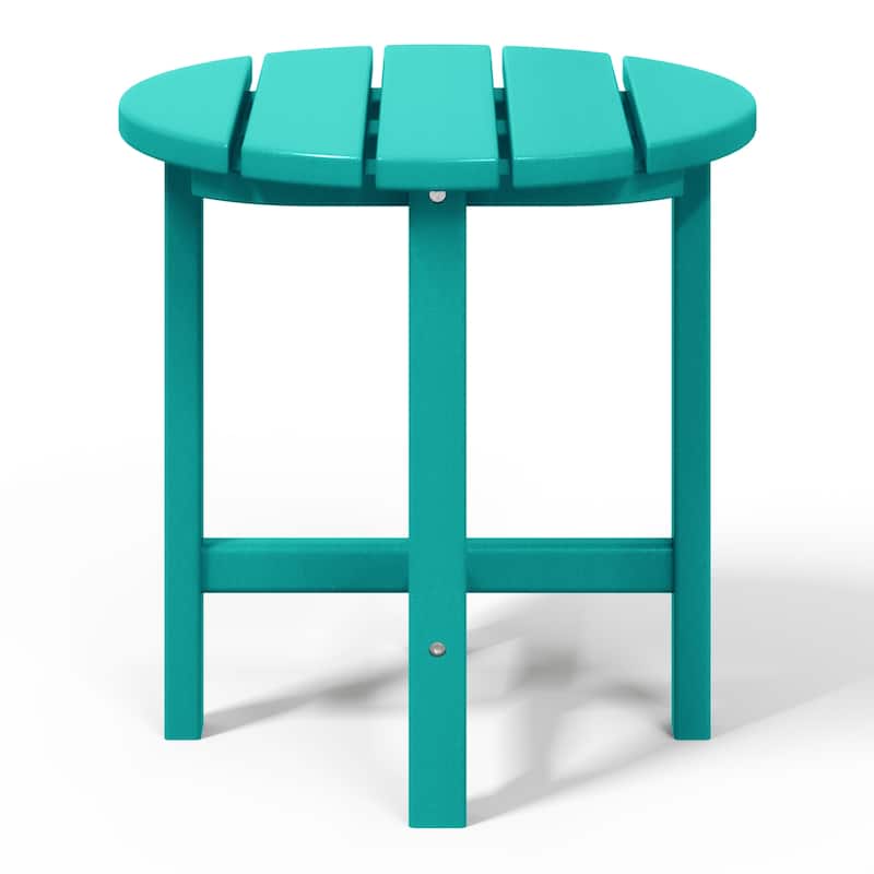 Polytrends Altura Eco-friendly All Weather Round 18" Side Table