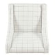 preview thumbnail 8 of 11, HomePop Modern Swoop Arm Accent Chair - White Windowpane