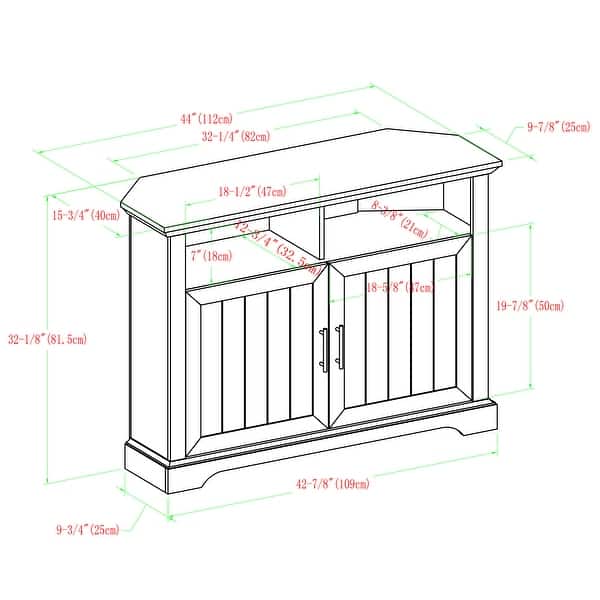 Douglas TwoDoor White Oak Corner TV Stand Bed Bath & Beyond 36979871